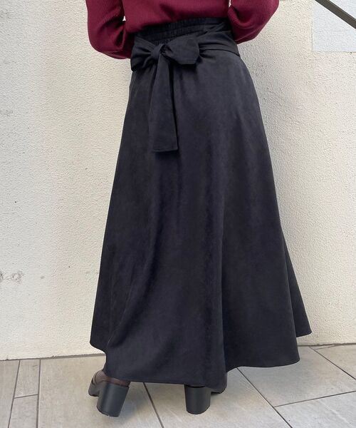 MAJESTIC LEGON（マジェスティックレゴン）の「2wayハイウエストスカート（スカート・レディース・アイボリー/ブラウン系その他2/ブラウン/ブラック/ベージュ系その他2/ブルー系その他4・SMALL/MEDIUM）」の12枚目の写真