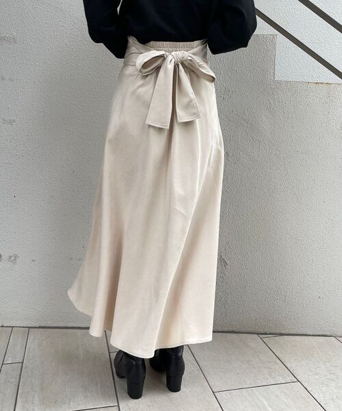 MAJESTIC LEGON（マジェスティックレゴン）の「2wayハイウエストスカート（スカート・レディース・アイボリー/ブラウン系その他2/ブラウン/ブラック/ベージュ系その他2/ブルー系その他4・SMALL/MEDIUM）」の20枚目の写真