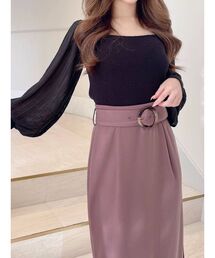 RESEXXY | チュールパフニットTOPS(ニット/セーター)