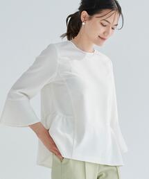 green label relaxing | < VERY × green label relaxing >パウドレ ペプラム ブラウス -ウォッシャブル・ストレッチ・防シワ- ◇No01◇(シャツ/ブラウス)
