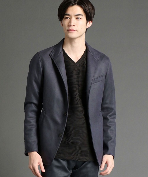 NICOLE CLUB FOR MEN（ニコルクラブフォーメン）の「【21年モデル】イタリアンカラーカウ゛ァーオール（その他アウター・メンズ・ブラック/ネイビー/シルバーグレー/グレー系その他・MEDIUM/LARGE/X-LARGE/XX-LARGE）」の4枚目の写真