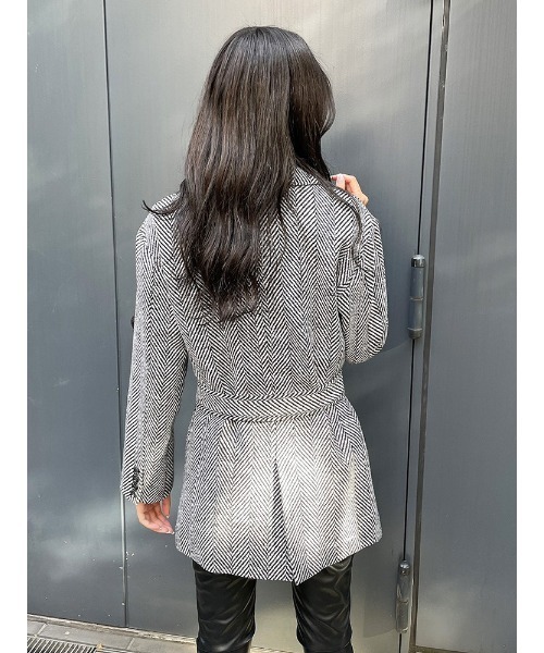 ENVYM（アンビー）の「オーバーサイズジャケットＣＴ（その他アウター・レディース・マルチ/ブラック/ベージュ・FREE）」の4枚目の写真