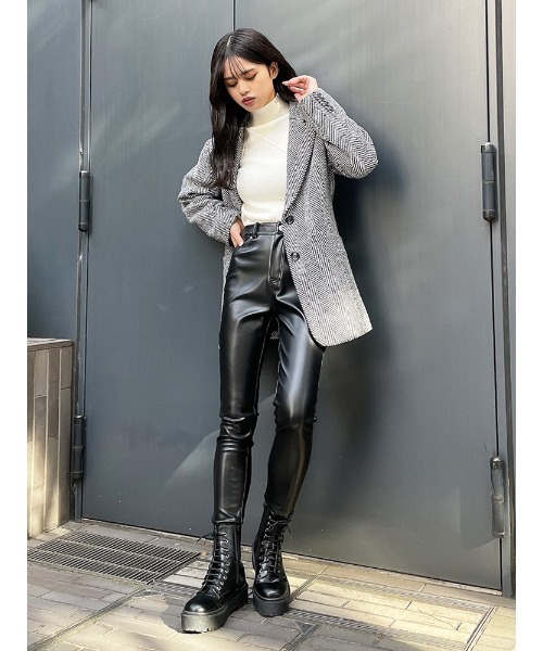 ENVYM（アンビー）の「オーバーサイズジャケットＣＴ（その他アウター・レディース・マルチ/ブラック/ベージュ・FREE）」の7枚目の写真