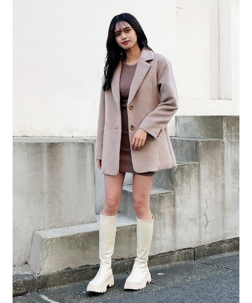 ENVYM（アンビー）の「オーバーサイズジャケットＣＴ（その他アウター・レディース・マルチ/ブラック/ベージュ・FREE）」の15枚目の写真