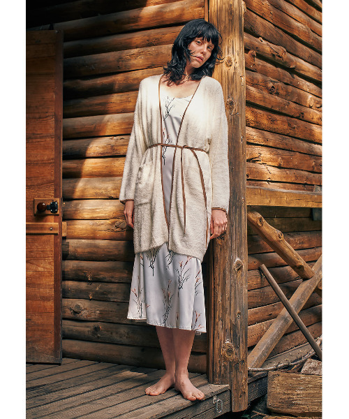 モヘアタッチパイピングガウン【Xmas限定BOX付】