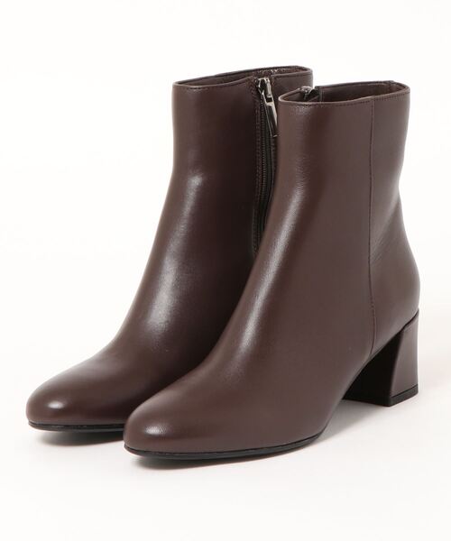 FABIO RUSCONI（ファビオルスコーニ）の「【FABIO RUSCONI/ファビオルスコーニ】プレーンヒールブーツ（ブーツ・レディース・ブラック/ダークブラウン・37/35.5/36/36.5/37.5/38/35）」の2枚目の写真