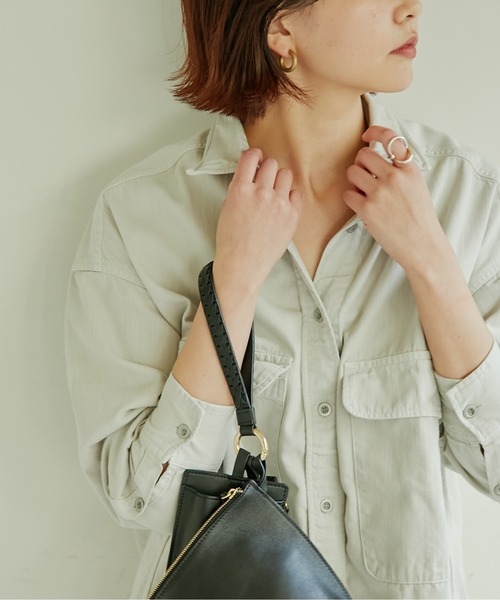 YANUK(ヤヌーク)の「【YANUK】C.P.Oシャツ / 別注(シャツ/ブラウス・レディース・サンドベージュ・FREE)」の3枚目の写真