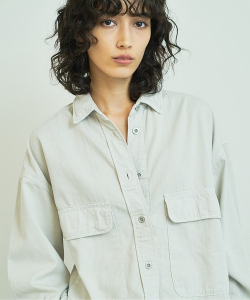 YANUK(ヤヌーク)の「【YANUK】C.P.Oシャツ / 別注(シャツ/ブラウス・レディース・サンドベージュ・FREE)」の13枚目の写真