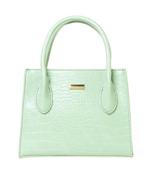 INGNI（イング）の「クロコミニショルダーBAG（トートバッグ・レディース・アイボリー/ブラック/ミント・ONE SIZE）」の7枚目の写真