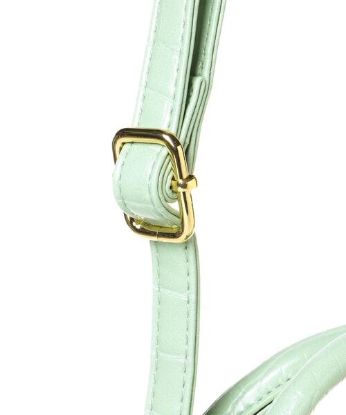 INGNI（イング）の「クロコミニショルダーBAG（トートバッグ・レディース・アイボリー/ブラック/ミント・ONE SIZE）」の8枚目の写真