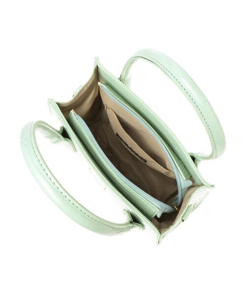 INGNI（イング）の「クロコミニショルダーBAG（トートバッグ・レディース・アイボリー/ブラック/ミント・ONE SIZE）」の9枚目の写真