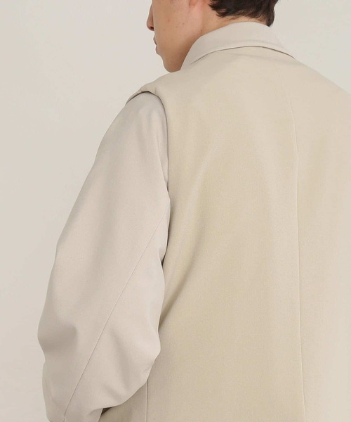 SENSE OF PLACE by URBAN RESEARCH(センスオブプレイスバイアーバンリサーチ)の「『セットアップ対応』 ダブルテーラードベスト(ベスト・メンズ・ブラック/ライトベージュ・MEDIUM/LARGE)」の4枚目の写真