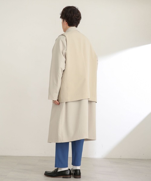 SENSE OF PLACE by URBAN RESEARCH(センスオブプレイスバイアーバンリサーチ)の「『セットアップ対応』 ダブルテーラードベスト(ベスト・メンズ・ブラック/ライトベージュ・MEDIUM/LARGE)」の9枚目の写真