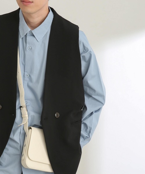 SENSE OF PLACE by URBAN RESEARCH(センスオブプレイスバイアーバンリサーチ)の「『セットアップ対応』 ダブルテーラードベスト(ベスト・メンズ・ブラック/ライトベージュ・MEDIUM/LARGE)」の16枚目の写真