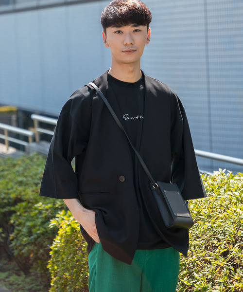 SENSE OF PLACE by URBAN RESEARCH(センスオブプレイスバイアーバンリサーチ)の「『セットアップ対応』 ダブルテーラードベスト(ベスト・メンズ・ブラック/ライトベージュ・MEDIUM/LARGE)」の21枚目の写真