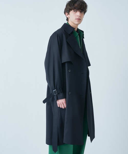 Lui's（ルイス）の「ビッグトレンチコート（トレンチコート・メンズ・ブラック/ライトベージュ・FREE）」の13枚目の写真