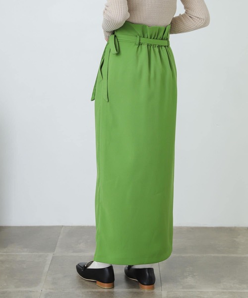 SENSE OF PLACE by URBAN RESEARCH（センスオブプレイスバイアーバンリサーチ）の「『XS・TALL展開あり』カルゼハイウエストラップスカート（スカート・レディース・ライトベージュ/グリーン/ブラック・SMALL/TALL/X-SMALL/MEDIUM）」の20枚目の写真