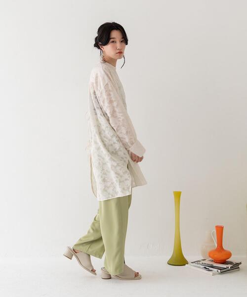 CITEN(シテン)の「<CITEN(シテン)>カットジャカード バックリボン ブラウス(シャツ/ブラウス・レディース・ホワイト/ブラック・FREE)」の9枚目の写真