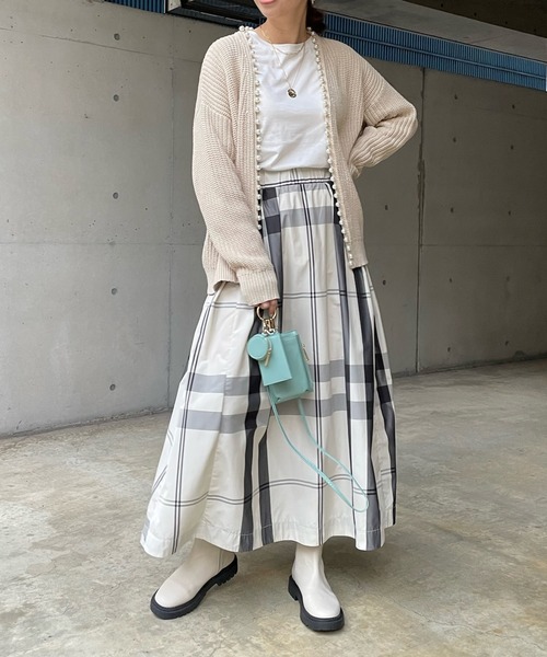 【一部WEB限定カラー】SSパールニットカーディガン
