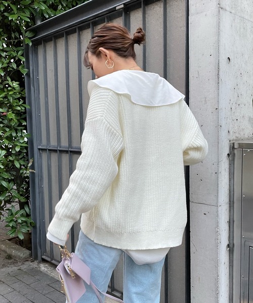 【一部WEB限定カラー】SSパールニットカーディガン