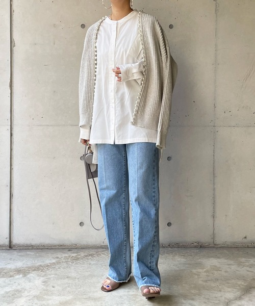 【一部WEB限定カラー】SSパールニットカーディガン