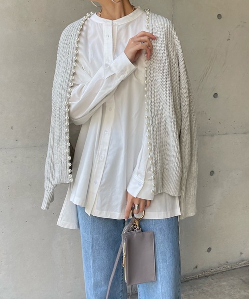 【一部WEB限定カラー】SSパールニットカーディガン
