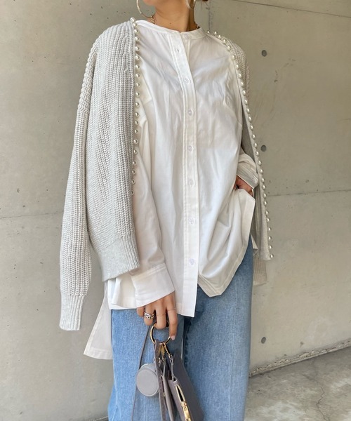 【一部WEB限定カラー】SSパールニットカーディガン