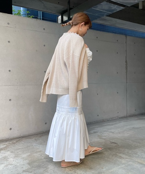 【一部WEB限定カラー】SSパールニットカーディガン