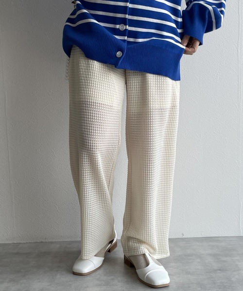 w closet（ダブルクローゼット）の「【SETUP対応】イージーパンツ（その他パンツ・レディース・キナリ/ライム/ブルー・FREE）」の12枚目の写真