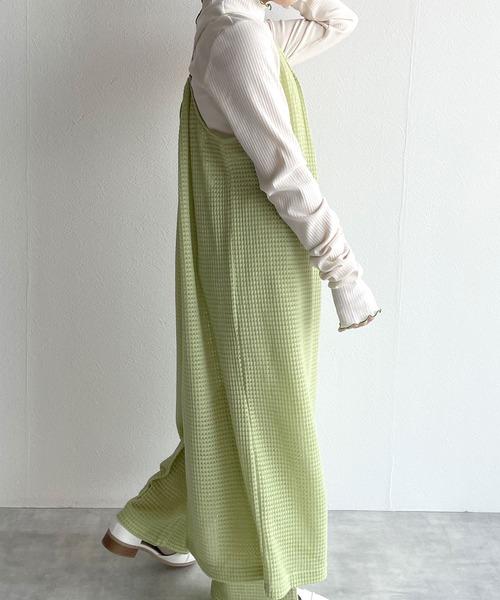 w closet（ダブルクローゼット）の「【SETUP対応】イージーパンツ（その他パンツ・レディース・キナリ/ライム/ブルー・FREE）」の15枚目の写真