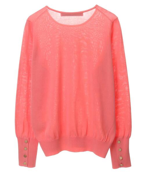 Tiara（ティアラ）の「綿シルクニットプルオーバー（ニット/セーター・レディース・ライトピンク/ピンク・FREE）」の13枚目の写真