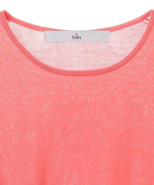 Tiara（ティアラ）の「綿シルクニットプルオーバー（ニット/セーター・レディース・ライトピンク/ピンク・FREE）」の12枚目の写真