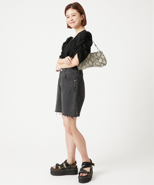 U by SPICK&SPAN(ユーバイスピックアンドスパン)の「フロントギャザーブラウス◆(シャツ/ブラウス・レディース・アイボリー/ブラック・FREE)」の9枚目の写真