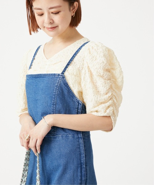 U by SPICK&SPAN(ユーバイスピックアンドスパン)の「フロントギャザーブラウス◆(シャツ/ブラウス・レディース・アイボリー/ブラック・FREE)」の19枚目の写真