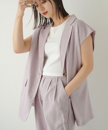 テーラードロングジレベスト