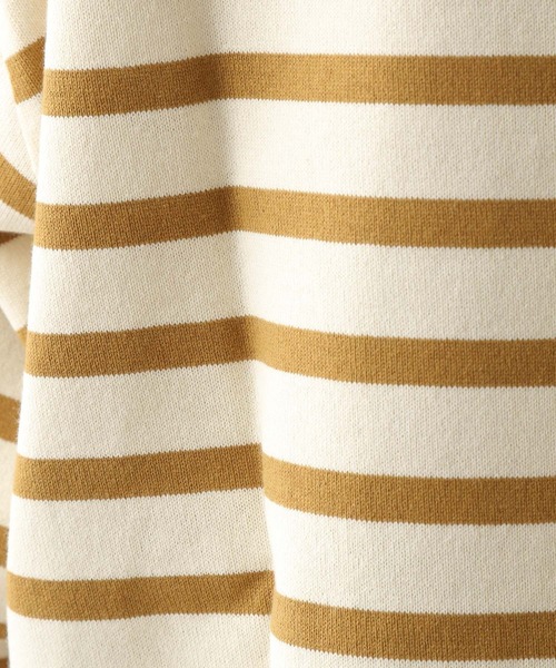 GLOBAL WORK（グローバルワーク）の「ボーダーバスクBIGTee/255810（Tシャツ/カットソー・メンズ・グレー/ネイビー/ブラウン・MEDIUM/SMALL/LARGE）」の17枚目の写真