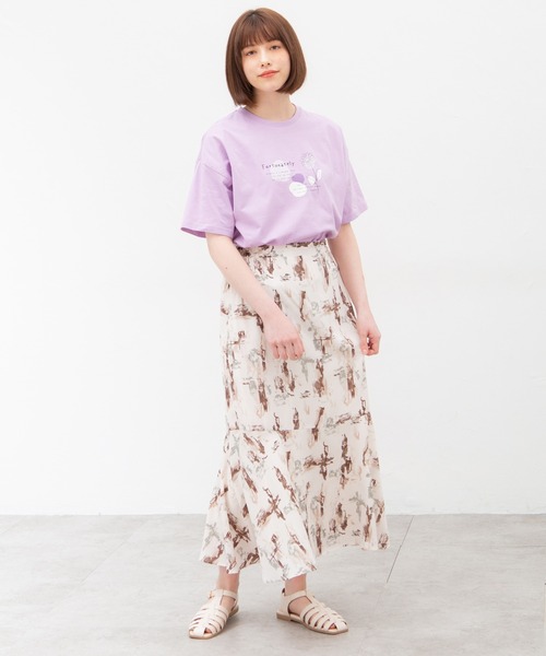 Honeys（ハニーズ）の「総柄マーメイドスカート（スカート）」 - WEAR