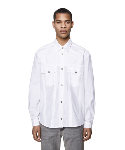 DIESEL（ディーゼル）の「メンズ シャツ シルバーボタン（シャツ/ブラウス・メンズ・ブラック/ホワイト・X-LARGE/LARGE/MEDIUM/SMALL/XX-LARGE/X-SMALL）」の15枚目の写真