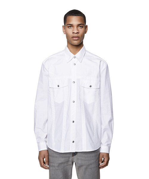 DIESEL（ディーゼル）の「メンズ シャツ シルバーボタン（シャツ/ブラウス・メンズ・ブラック/ホワイト・X-LARGE/LARGE/MEDIUM/SMALL/XX-LARGE/X-SMALL）」の22枚目の写真