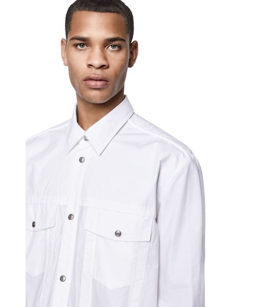 DIESEL（ディーゼル）の「メンズ シャツ シルバーボタン（シャツ/ブラウス・メンズ・ブラック/ホワイト・X-LARGE/LARGE/MEDIUM/SMALL/XX-LARGE/X-SMALL）」の5枚目の写真