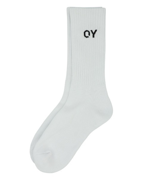 OY（オーワイ）の「【OY/オーワイ】BASIC LOGO SOCKS/ロゴソックス 靴下（ソックス/靴下・メンズ・ホワイト/ブラック・ONE SIZE）」の2枚目の写真