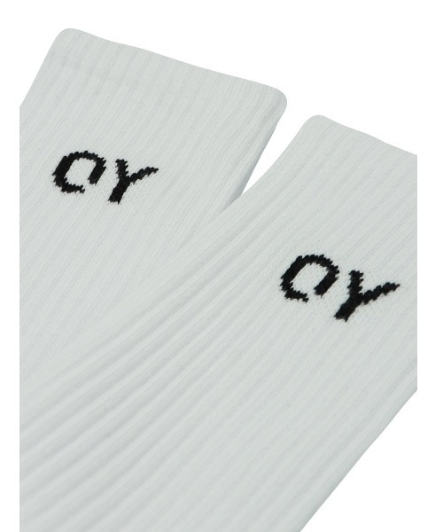 OY（オーワイ）の「【OY/オーワイ】BASIC LOGO SOCKS/ロゴソックス 靴下（ソックス/靴下・メンズ・ホワイト/ブラック・ONE SIZE）」の3枚目の写真