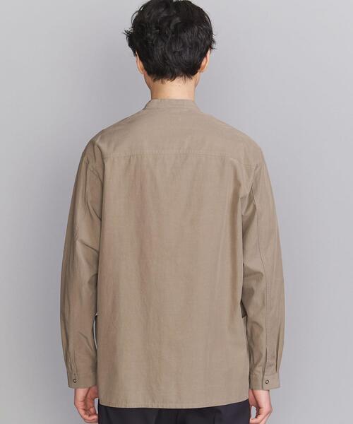BEAUTY&YOUTH UNITED ARROWS（ビューティーアンドユースユナイテッドアローズ）の「BY フェイドダンプ スタンドカラー シャツ（シャツ/ブラウス・メンズ・ライトグレー/ネイビー/モカ・L/M/XL/S）」の5枚目の写真