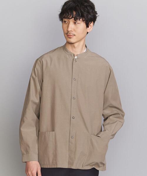 BEAUTY&YOUTH UNITED ARROWS（ビューティーアンドユースユナイテッドアローズ）の「BY フェイドダンプ スタンドカラー シャツ（シャツ/ブラウス・メンズ・ライトグレー/ネイビー/モカ・L/M/XL/S）」の9枚目の写真