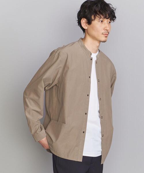BEAUTY&YOUTH UNITED ARROWS（ビューティーアンドユースユナイテッドアローズ）の「BY フェイドダンプ スタンドカラー シャツ（シャツ/ブラウス・メンズ・ライトグレー/ネイビー/モカ・L/M/XL/S）」の12枚目の写真