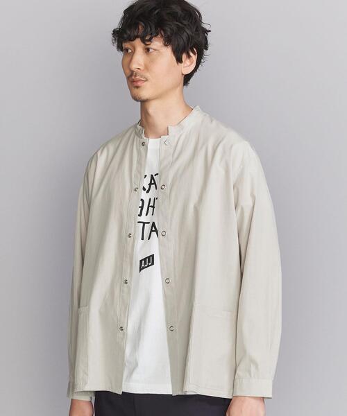 BEAUTY&YOUTH UNITED ARROWS（ビューティーアンドユースユナイテッドアローズ）の「BY フェイドダンプ スタンドカラー シャツ（シャツ/ブラウス・メンズ・ライトグレー/ネイビー/モカ・L/M/XL/S）」の15枚目の写真