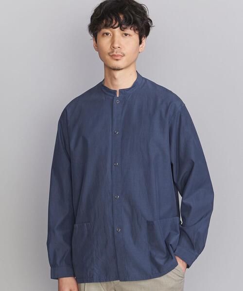 BEAUTY&YOUTH UNITED ARROWS（ビューティーアンドユースユナイテッドアローズ）の「BY フェイドダンプ スタンドカラー シャツ（シャツ/ブラウス・メンズ・ライトグレー/ネイビー/モカ・L/M/XL/S）」の18枚目の写真