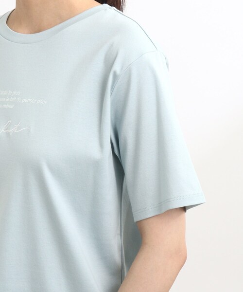【UVカット/接触冷感/洗える】ロゴTシャツ