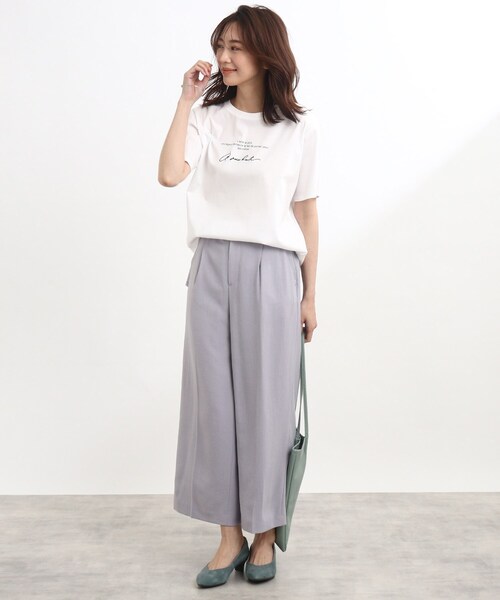 【UVカット/接触冷感/洗える】ロゴTシャツ