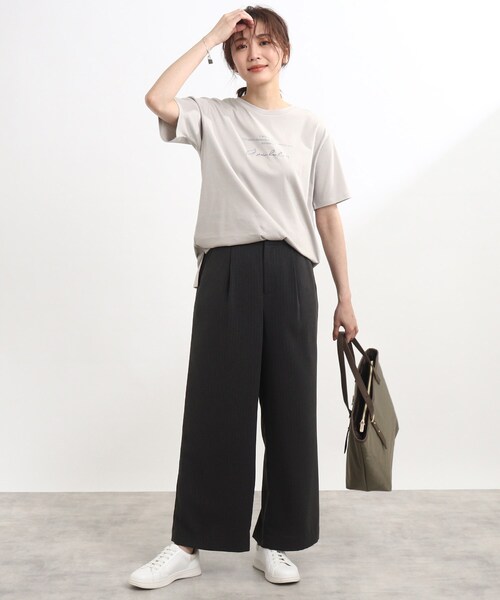 【UVカット/接触冷感/洗える】ロゴTシャツ